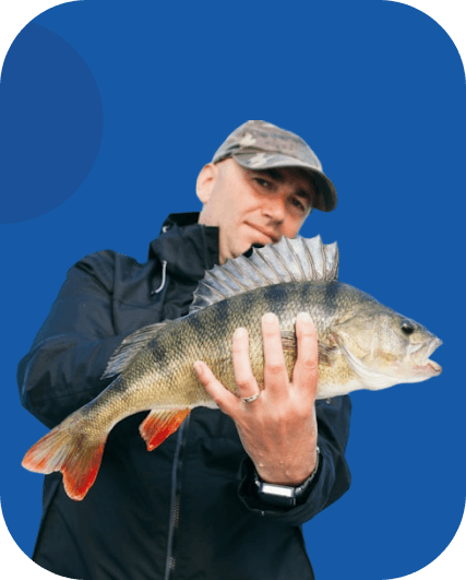 Man holding fish